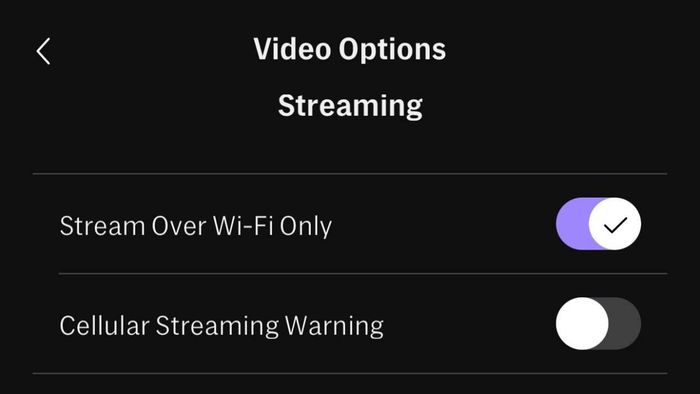 Stream or download using cellular data