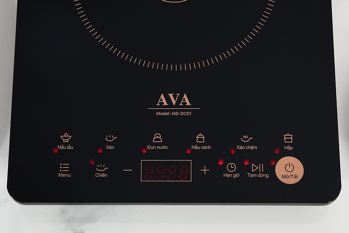 Bếp từ AVA MD-DC01 - Bảng điều khiển