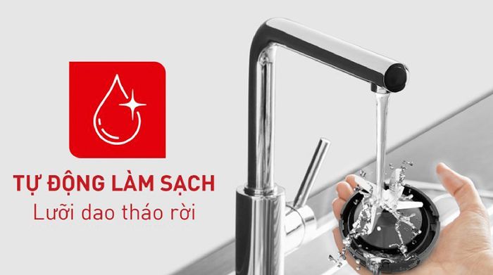 Máy xay sinh tố Tefal BlendForce Piano BL47YB66 - Vệ sinh tự động