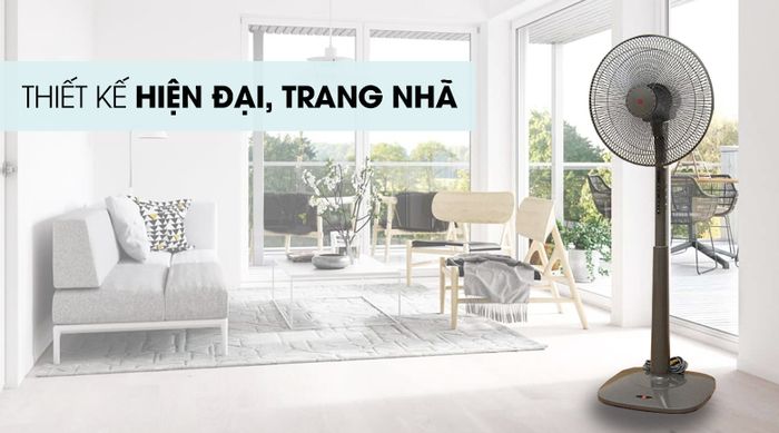Quạt đứng KDK M40K Xám GY - Thiết kế hiện đại, trang nhã