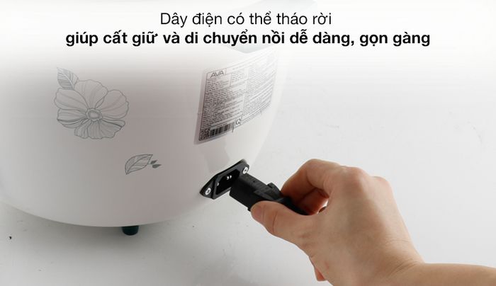 Dây điện - Nồi cơm nắp rời Ava 2.8 lít G2507