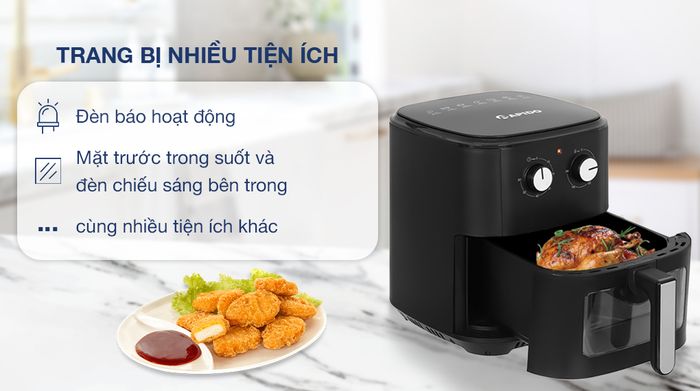Nồi chiên không dầu Rapido SMART-7.0M 7 lít - Tiện ích