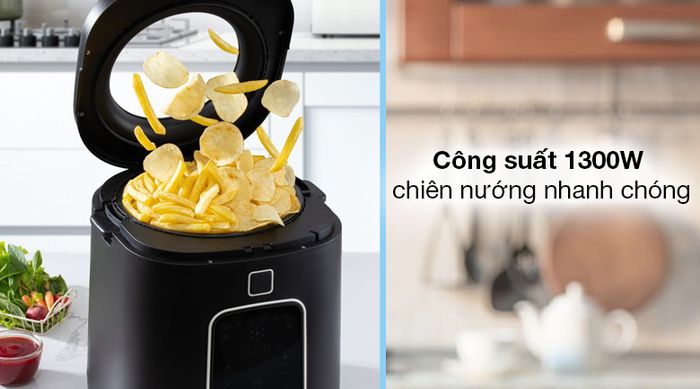 Nồi chiên không dầu Dreamer DF-S40B 3 lít - Công suất mạnh mẽ 1300W