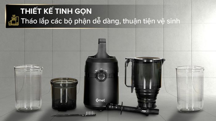 Máy ép chậm Comet CM9616 - Thiết kế