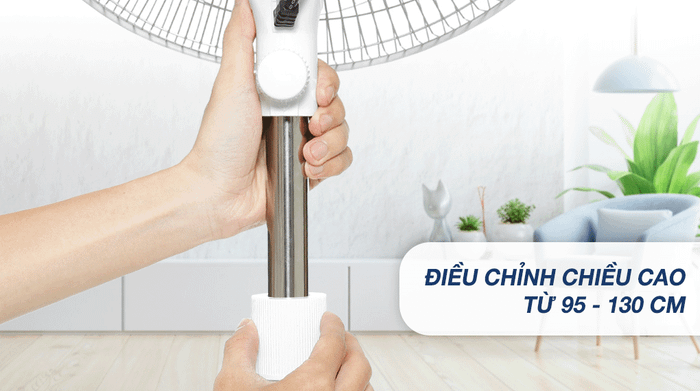 Quạt đứng Asia 3 cánh VY449690 55W - Chiều cao