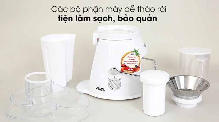 Máy ép trái cây AVA GS-320 - Dễ dàng tháo rời các bộ phận máy