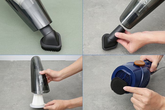 Máy hút bụi cầm tay Deerma DX118C Pro - Tiện ích
