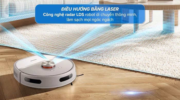 Robot hút bụi lau nhà Philips XU6500/82 - Công nghệ radar LDS