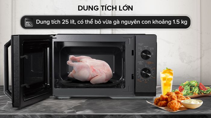 Lò vi sóng Toshiba MW3-MM25PE(BK) 25 lít - Dung tích