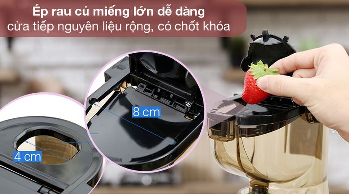 Tiếp nguyên liệu - Máy ép chậm Kangaroo KG200SJD1