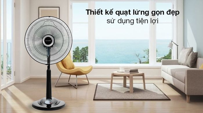 Quạt lửng Sharp PJ-L40RV-DG - Kiểu quạt lửng chắc chắn