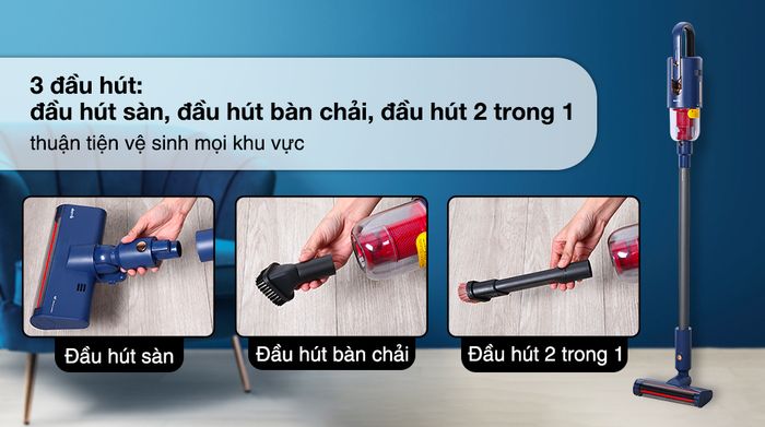Máy hút bụi cầm tay không dây Deerma VC811 - Đầu hút