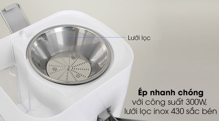 Máy ép trái cây AVA GS-331 - Dùng ép được nhiều loại rau củ, trái cây với công suất 300W