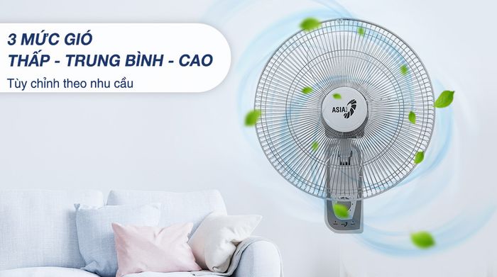Mức gió - Quạt treo tường Asia 3 cánh VY357690 55W