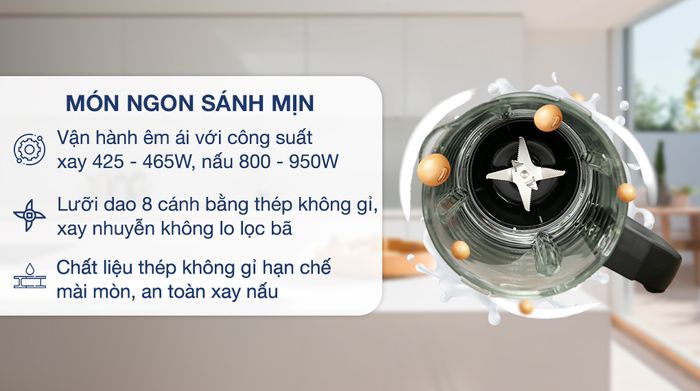 Thiết kế - Máy làm sữa hạt đa năng Panasonic MX-HG6401KRA