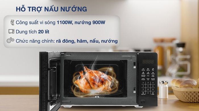 Công suất - Lò vi sóng Bluestone MOB-7816 20 Lít