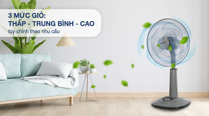Quạt lửng Senko L1638 - Mức gió