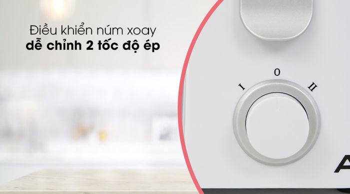Máy ép trái cây AVA GS-331 - Điều khiển núm xoay tùy chỉnh 2 tốc độ ép đơn giản, thuận tiện