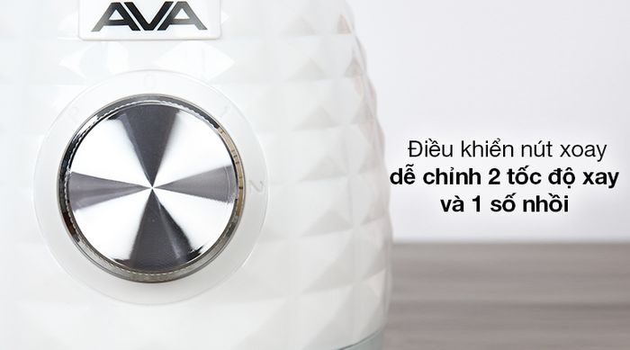 Máy xay sinh tố AVA YX-904N - Cài đặt 2 tốc độ xay và 1 số nhồi dễ dàng tùy chọn với nút xoay