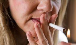 female smoker