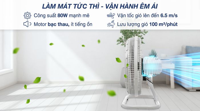 Công suất - Quạt sàn Asia 6 cánh VY636790 80W