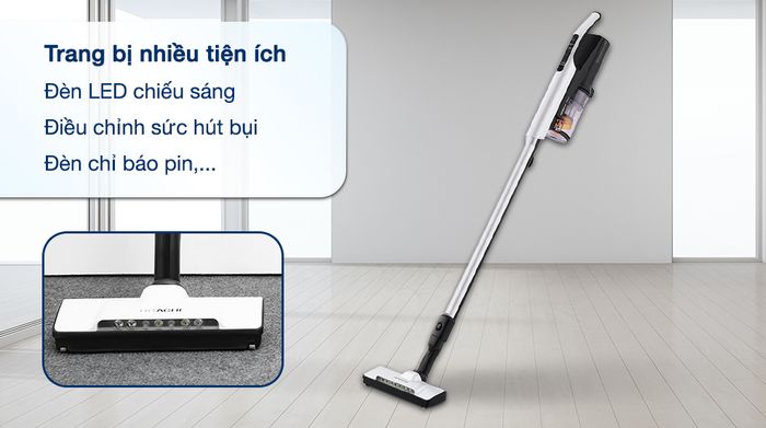Máy hút bụi không dây Hitachi PV-XL1K WH - Tiện ích