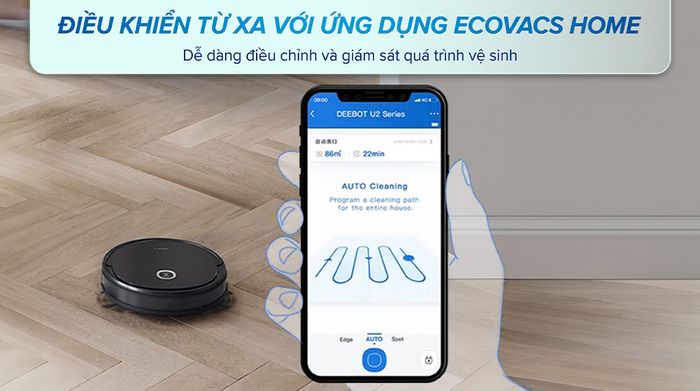 Điều khiển từ xa - Robot hút bụi lau nhà Ecovacs U2 Pro