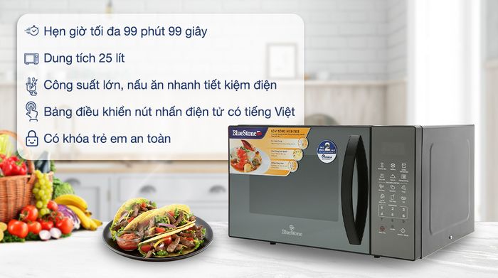 Lò vi sóng Bluestone MOB-7833 25 lít - Công suất