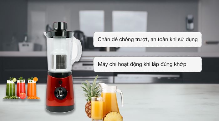 Máy xay đa năng Mishio Premium MK285 - Tính năng an toàn