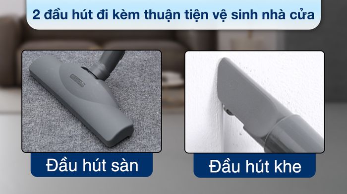 Máy hút bụi dạng hộp Hitachi CV-BF16 GN - Đầu hút