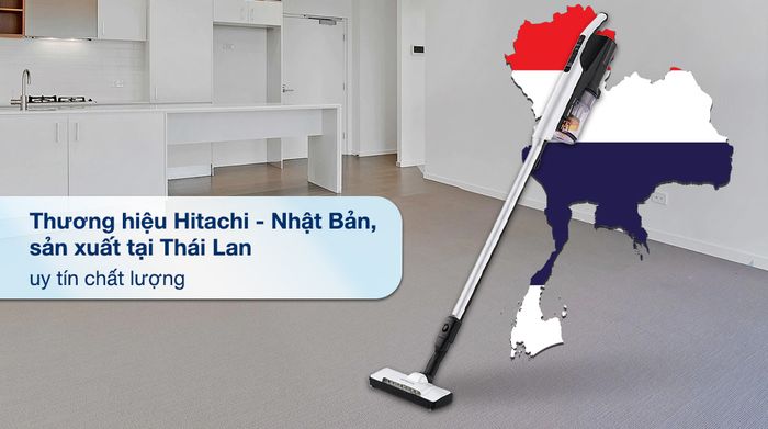 Máy hút bụi không dây Hitachi PV-XL1K WH - Xuất xứ