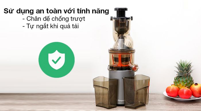 Máy ép chậm Kangaroo KG200SJ - Đảm bảo an toàn khi sử dụng