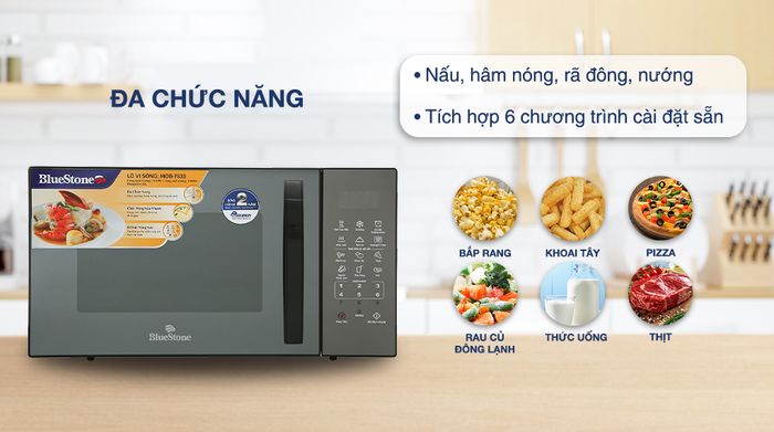 Lò vi sóng Bluestone MOB-7833 25 lít - Chức năng nấu