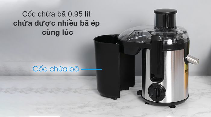 Máy ép trái cây Tefal ZE420D38 - Cốc bã