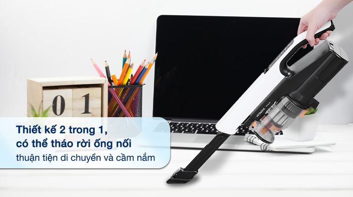 Máy hút bụi không dây Hitachi PV-XL1K WH - Thiết kế