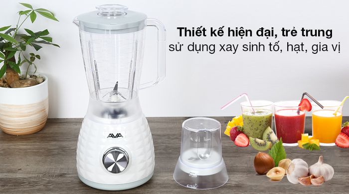Máy xay sinh tố AVA YX-904N - Kiểu dáng máy xay sinh tố gọn gàng