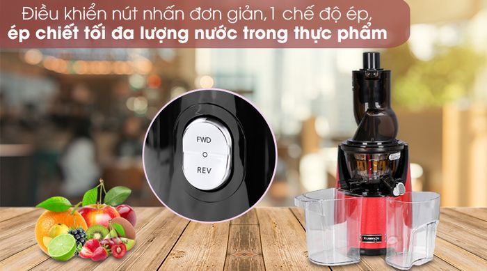 Dễ sử dụng - Máy ép chậm Kuvings EVO820 đỏ