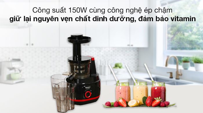Công nghệ ép chậm - Máy ép trái cây Tefal ZC150838