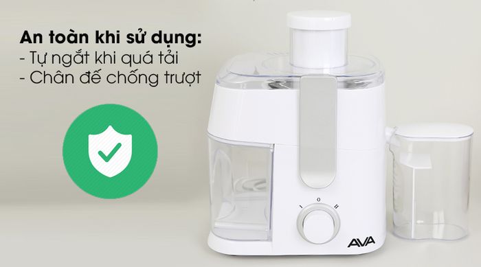 Máy ép trái cây AVA GS-331 - Bảo vệ thiết bị và người dùng nhờ có tính năng tự ngắt khi quá tải