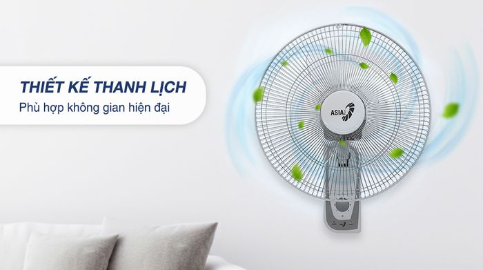 Thiết kế - Quạt treo tường Asia 3 cánh VY357690 55W