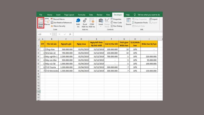 Hướng dẫn sử dụng VBA để lưu một sheet Excel thành file riêng bước 1 (Kèm hình minh họa)