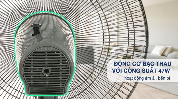 Quạt lửng Senko L1638 - Động cơ