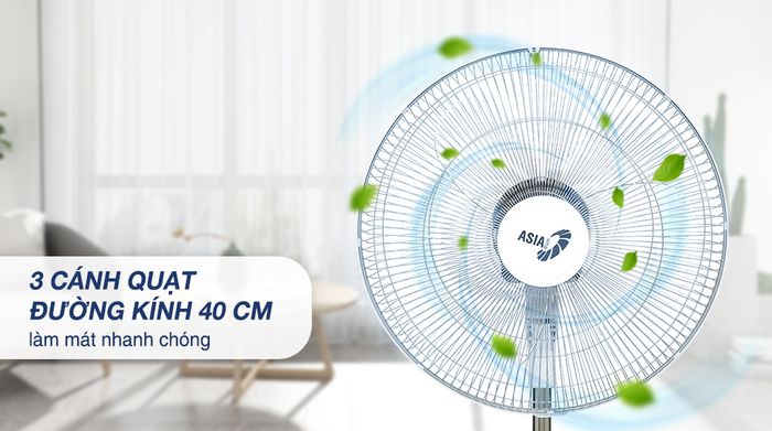Quạt đứng Asia 3 cánh VY449690 55W - Cánh quạt