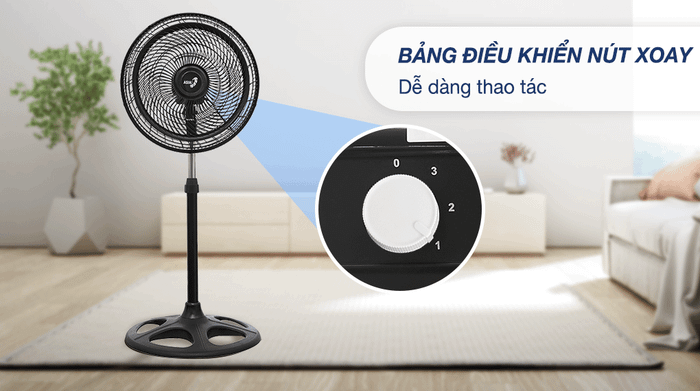 Điều khiển - Quạt đứng Asia 5 cánh VY619990 55W
