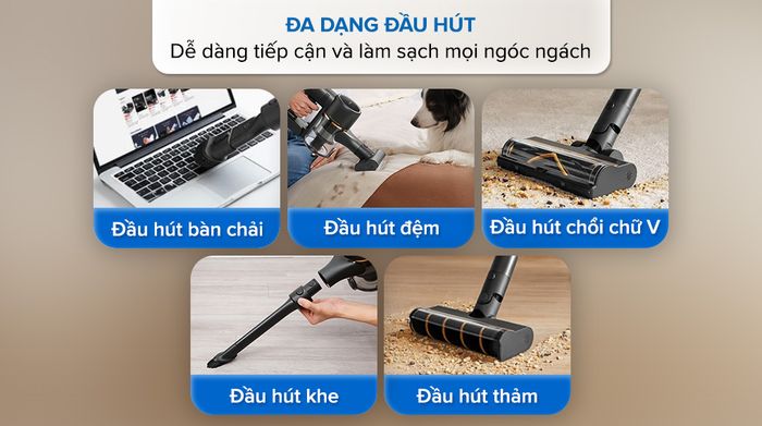 Đầu hút - Máy hút bụi không dây Dreame R10 Pro