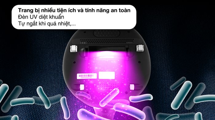 Máy hút bụi đệm giường diệt khuẩn UV Deerma CM818 - Tiện ích
