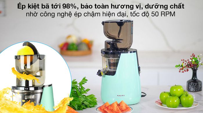 Ép kiệt bã - Máy ép chậm Kalite KL-598