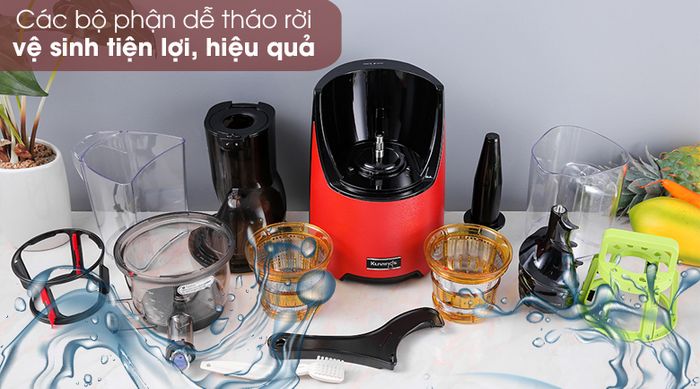 Dễ dàng vệ sinh - Máy ép chậm Kuvings EVO820 đỏ
