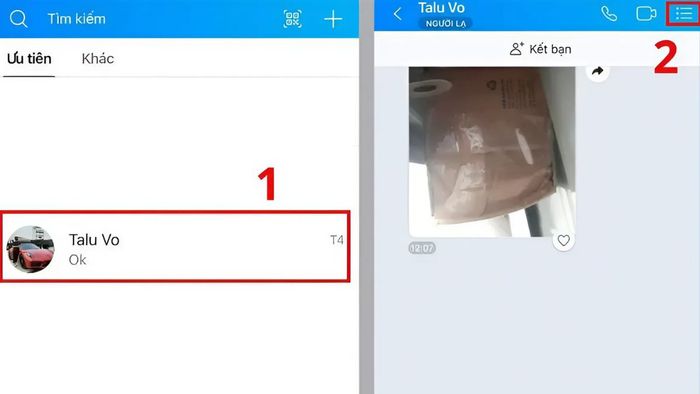 Cách chặn Zalo mà người khác không biết là Chặn cuộc gọi video - bước 1