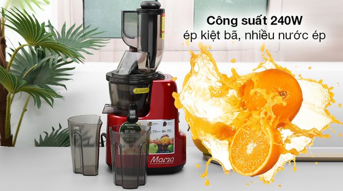 Máy ép chậm Sunhouse Mama SHD5505 - Ép kiệt bã tối ưu với công suất 240W